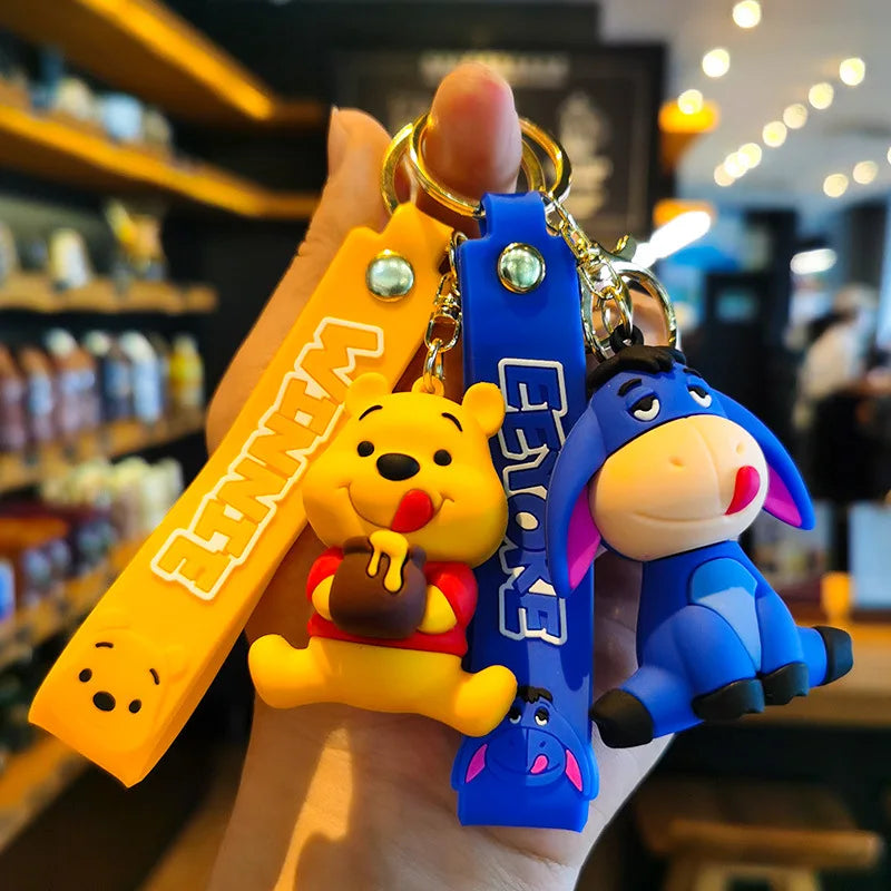 Winnie the Pooh doll keychain exquisite book bag pendant car key