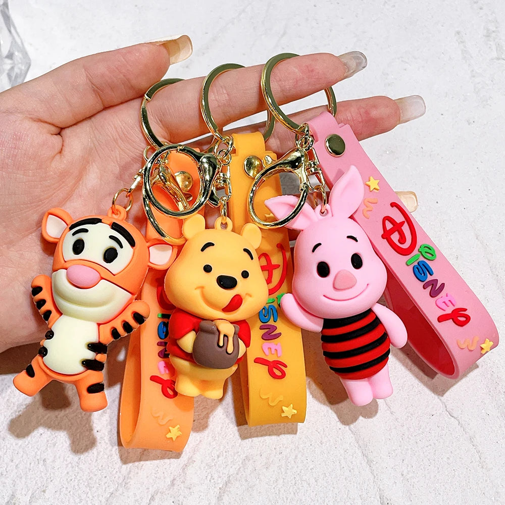 Cute Animal Winnie the Pooh Keychain-Eeyore, Tigger, Piglet