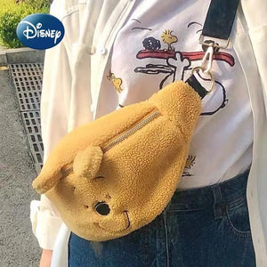 Winnie The Pooh New  Plush Waist Bag Luxury Brand Women's Crossbody Bag