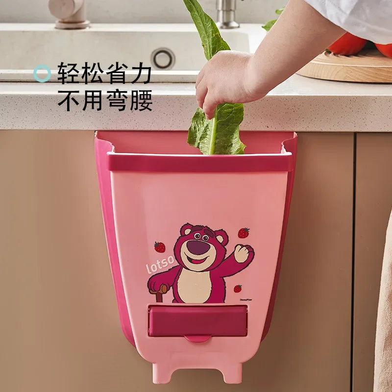 Winnie The Pooh Kitchen Trash Can Vehicle Mounted Garbage Can