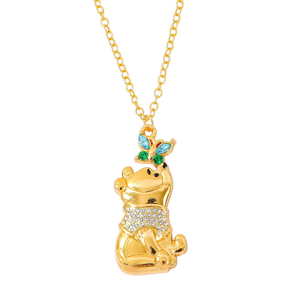 Winnie the Pooh Diamond Necklace