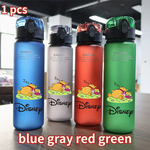 Winnie The Pooh Tigger Piglet Portable Plastic Black Blue Bottle Gift