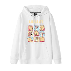 Winnie the Pooh Fashion Simple Sweater  Loose and Comfortable Hooded