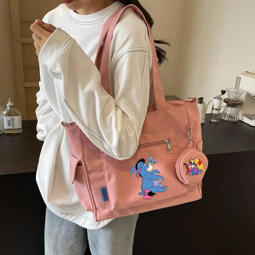 Winnie the Pooh  Composite Shoulder Bag Versatile Lazy Style Crossbody Bag