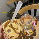 Disney Winnie The Pooh Water Cup Piglet Tigger Summer Portable Sports Kettle Cartoon Anime Portable Handy Stellalou Linabell Cup