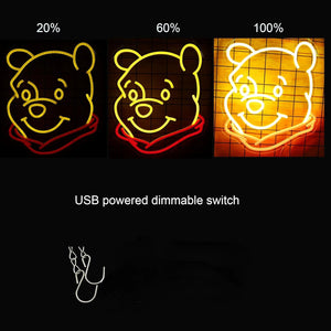 Winnie the Pooh Neon Sign