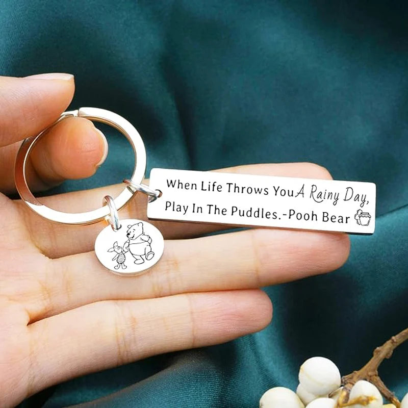 Stocking Stuffers For Teen Girls Keychain Winnie the Pooh Inspirational