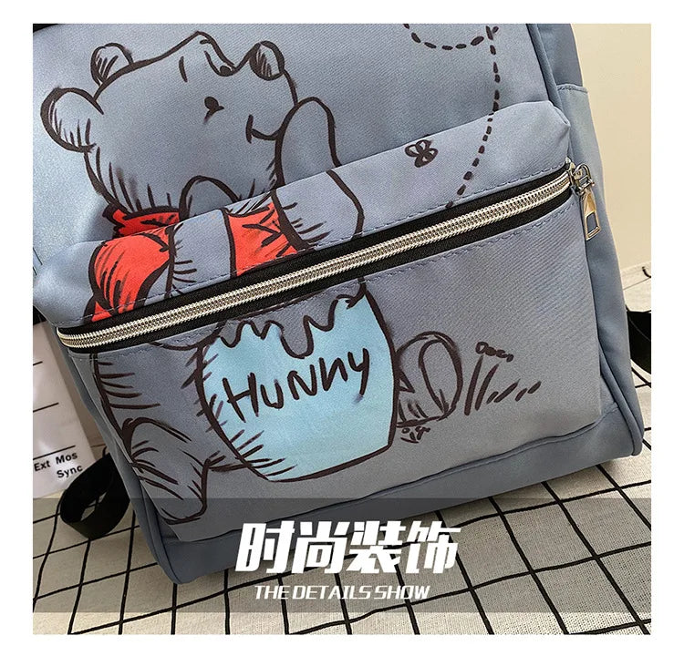 Pooh Bear New Diaper Bag Backpack Cartoon Fashion Baby Bag Luxury