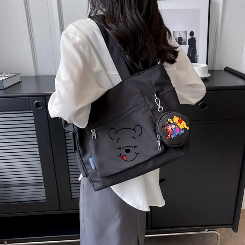 Winnie the Pooh  Composite Shoulder Bag Versatile Lazy Style Crossbody Bag