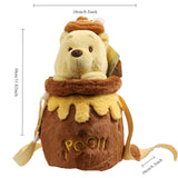 PoohBear Plush Honey Jar Child Handbag Popular Fashion Trend Crossbody Bag Toy Gift