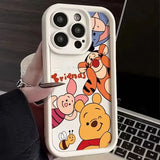 Disney Winnie Pooh Luxtury Phone Case For iPhone 15 14 Pro Max 13 12 11 Pro XS Max X XR 7 8 15 Plus SE 2020 Soft Silicone Cover