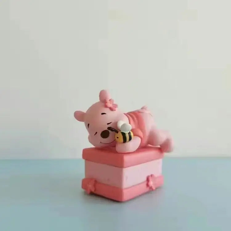 Winnie the Pooh figures Pig Eeyore cute doll car model room desktop blind box decorative ornament