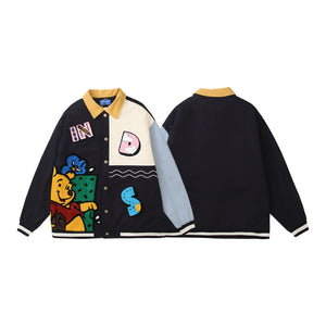 Winnie The Pooh Embroidered Retro Jacket