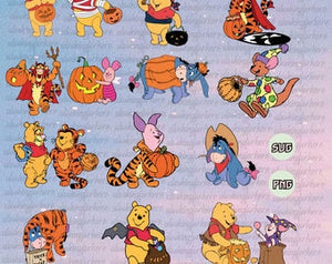 Winnie The Pooh Halloween Svg Png